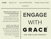 Tablet Screenshot of engagewithgrace.org